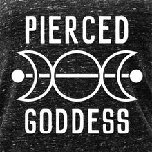 Load image into Gallery viewer, Pierced Goddess Black Gray Cosmic Twist Back Tank Top