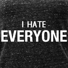 Load image into Gallery viewer, I hate everyone Black Gray Cosmic Twist Back Tank Top