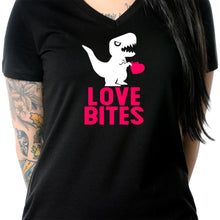 Load image into Gallery viewer, Love Bites Tapered V-Neck Tee Shirt