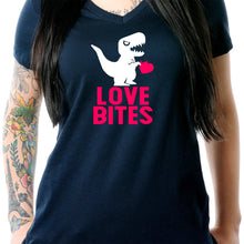 Load image into Gallery viewer, Love Bites Tapered V-Neck Tee Shirt