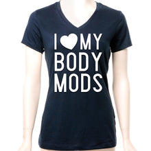 Load image into Gallery viewer, I Love My Body Mods Tapered V-Neck Tee Shirt