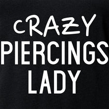 Load image into Gallery viewer, Crazy Piercings Lady Tapered V-Neck Tee Shirt