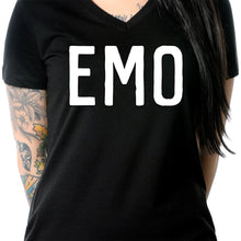 Load image into Gallery viewer, Emo Tapered V-Neck Tee Shirt