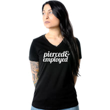 Load image into Gallery viewer, Pierced & Employed Tapered V-Neck Tee Shirt