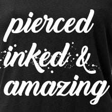 Load image into Gallery viewer, Pierced Inked & Amazing Black Tapered V-Neck Tee Shirt