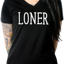 Load image into Gallery viewer, Loner Tapered V-Neck Tee Shirt