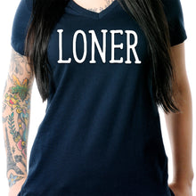 Load image into Gallery viewer, Loner Tapered V-Neck Tee Shirt