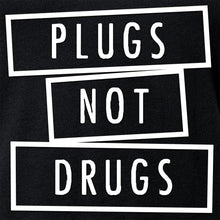 Load image into Gallery viewer, Plugs Not Drugs V-Neck Tee Shirt