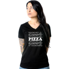 Load image into Gallery viewer, Pizza Pizza Pizza Pizza Pizza Tapered V-Neck Tee Shirt