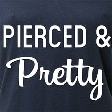 Load image into Gallery viewer, Pierced & Pretty Black Tapered V-Neck Tee Shirt