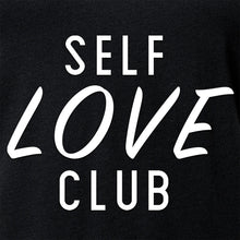Load image into Gallery viewer, Self Love Club Black Tapered V-Neck Tee Shirt