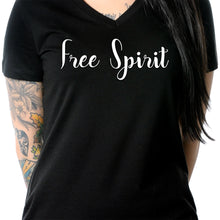 Load image into Gallery viewer, Free Spirit Tapered V-Neck Tee Shirt
