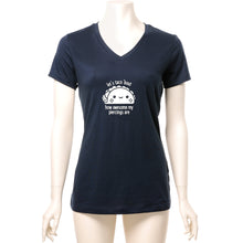 Load image into Gallery viewer, Let's Taco 'bout My Piercings Black Tapered V-Neck Tee Shirt