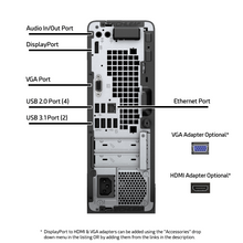 Load image into Gallery viewer, HP ProDesk 400 G6 – 4.70 GHz – 2 TB SSD – Black - DVD Burner and HDMI & VGA Adapters