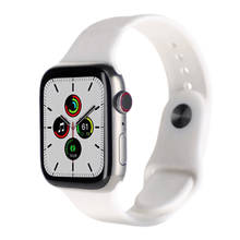 Load image into Gallery viewer, Apple Watch Series 7 (2021) GPS/Cellular A2477 - 45mm Titanium Case -Silicone White Sport band