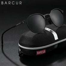 Load image into Gallery viewer, BARCUR Trendy Sunglasses Women’s Polarized Round Frame – Timeless Fashionable Sun Glasses for Driving Casual Wear – UV400 Protection Anti-Reflective Lenses