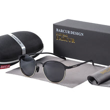 Load image into Gallery viewer, BARCUR Trendy Sunglasses Women’s Polarized Round Frame – Timeless Fashionable Sun Glasses for Driving Casual Wear – UV400 Protection Anti-Reflective Lenses