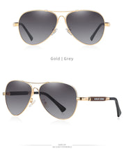 Load image into Gallery viewer, BARCUR Polarized Pilot Sunglasses for Men – Stylish Anti Blue Light UV400 Protection Gradient Mirror Lens Stainless Steel Trendy Frame – Fashion Aviator Sun Glasses for Men Ideal for Driving Travel Summer & Outdoor Activities