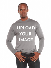 Load image into Gallery viewer, Custom Printed Men's Bamboo Viscose/Organic Cotton Long Sleeve T-Shirt