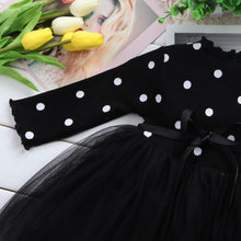 Load image into Gallery viewer, Princess Long sleeve Baby Girl Dress Newborn Infant Baby Girl Clothes WIth Bow And Dot Tutu Ball Gown Party Dresses Baby Kid Girl clothes In Elegant Style