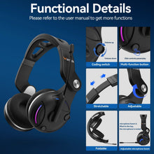Load image into Gallery viewer, Wantek T2L Wireless Noise-Canceling Headset Black