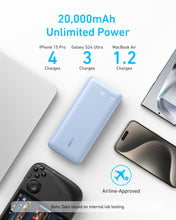 Load image into Gallery viewer, Anker Power Bank (20K, 87W, Built-In USB-C Cable)