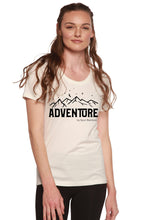 Load image into Gallery viewer, Adventure Printed Women's Bamboo/Cotton Short Sleeve Scoop Neck T-Shirt