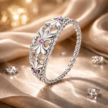 Load image into Gallery viewer, 925 Sterling Silver Oxidized 1.3mm Pavé Set CZ Ring Size 6.0 for Women