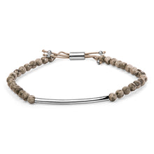 Load image into Gallery viewer, Sterling Silver Jasper Bead Station Bracelet Bolo Clasp