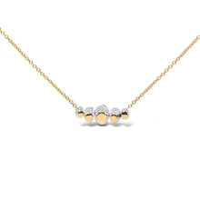 Load image into Gallery viewer, 18K Rose Gold 3/4 Cttw Pave Diamonds and Graduated Green Tsavorite Gemstone Curved Bar Choker Necklace (G-H Color, SI1-SI2 Clarity) - Adjustable up to 14" - 16.5"