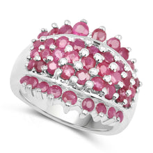 Load image into Gallery viewer, 2.70 Carat Genuine Ruby .925 Sterling Silver Ring