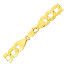 Load image into Gallery viewer, 14k Yellow Gold Solid Curb Bracelet 10.0mm