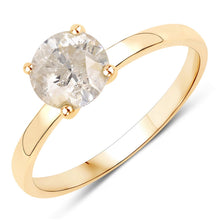 Load image into Gallery viewer, 1.25 Carat Genuine TLC Diamond 14K Yellow Gold Ring