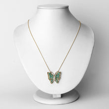 Load image into Gallery viewer, 2.60 Carat Genuine Emerald and White Zircon .925 Sterling Silver Necklace