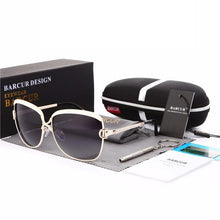 Load image into Gallery viewer, Luxury Polarized Ladies Woman Gradient Round Oversized Modern Sunglasses Brand oculos lunette de soleil femme