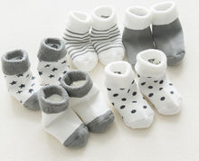 Load image into Gallery viewer, 5 Pair High Quality Thicken Cartoon Comfort Cotton Newborn Socks Kids Boy And Girl Socks