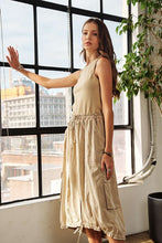 Load image into Gallery viewer, Drawstring Sleeveless Washed Dress For Women β Casual, Stylish, Comfortable, Versatile, Effortlessly Chic Dress for Everyday Wear