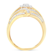 Load image into Gallery viewer, 10K Yellow Gold Diamond Ring (1 Cttw, I-J Color, I2-I3 Clarity) - Size 7