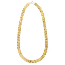 Load image into Gallery viewer, 14k Yellow Gold Faceted Panther Link Chain Necklace