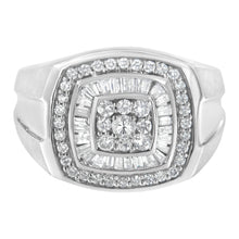 Load image into Gallery viewer, 14K White Gold Men's 1 CTTW Diamond Band Ring