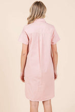 Load image into Gallery viewer, New Button Detail Collared Neck Short Sleeve Shirt Dress For Women โ Chic, Trendy, Casual, Unique, Versatile & Classic Elegance