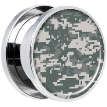 Load image into Gallery viewer, Digital Camo Print Steel Screw Fit Plug Set 5/8
