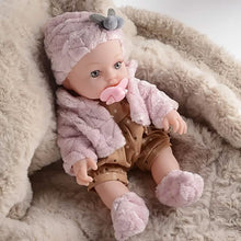 Load image into Gallery viewer, 12" Pink Baby Doll – PVC Dress-Up Play Doll (Ages 3+)