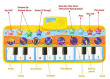 Load image into Gallery viewer, Music Piano Play Mat Multi-function with Instrument Sound Demo Songs Cloth Musical Carpet Educational Toys For Kids