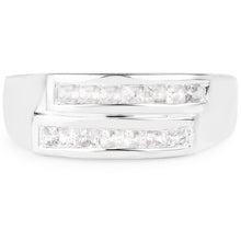 Load image into Gallery viewer, 0.70 Carat Genuine White Sapphire .925 Sterling Silver Ring
