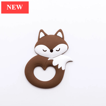 Load image into Gallery viewer, New Sets Baby Silicone Teether Rodent Silicone Animal Fox Teeth Chew Children Goods