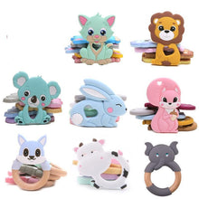 Load image into Gallery viewer, Silicone Baby Teether Toddler Toy, Stroller Accessories For Pacifier Chain Owl Food Grade Toys Baby Teether
