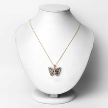 Load image into Gallery viewer, 1.75 Carat Genuine Tanzanite and White Zircon .925 Sterling Silver Pendant