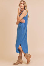 Load image into Gallery viewer, New Summer Stylish Round Neck Midi Tank Dress with Pockets For Women Comfortable for Casual & Everyday Wear