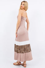 Load image into Gallery viewer, Modern Full Size Leopard Print Dress Maxi Dress Plus Size Trendy Long Dress Elegant Design